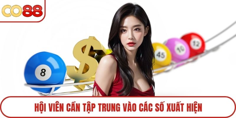 Hội viên cần tập trung vào các số xuất hiện